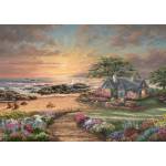 Schmidt Spiele - Puzzle Thomas Kinkade: Seaside Cottage - 1 000 piese