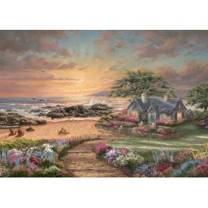 Schmidt Spiele - Puzzle Thomas Kinkade: Seaside Cottage - 1 000 piese