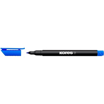 Kores Permanentný popisovač K-MARKER, tenký hrot M, modrá (22103)