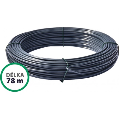 Napínací drát poplastovaný (PVC) 2,25/3,40 mm, délka 78 m Antracit