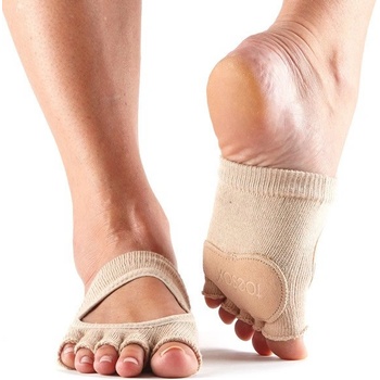 ToeSox Prstové ponožky otevřené Relevé Nude