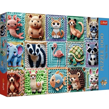 Trefl Пъзел Trefl от 1000 части - Плетени животни (12093)