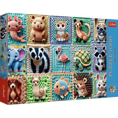 Trefl Пъзел Trefl от 1000 части - Плетени животни (12093)
