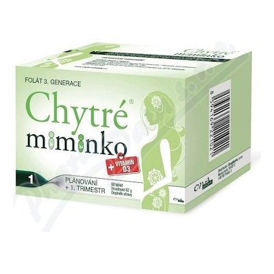 Chytré miminko methylfolát 1 60 tabliet