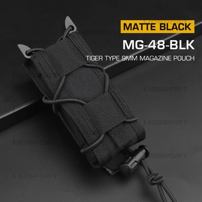 Wosport Tiger Molle na 9mm pistolové zásobníky černá