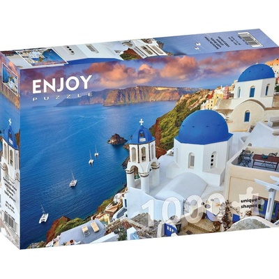 ENJOY Santorini Výhled s loděmi Řecko 1000 dielov