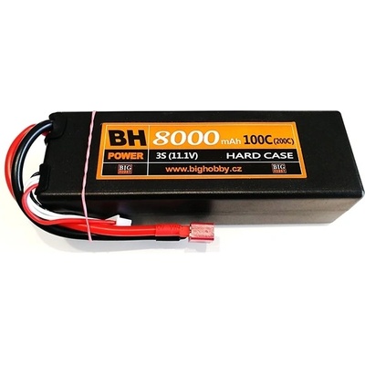 BH Power Li-pol baterie 8000 mAh 3S 100C 200C HC pevný obal