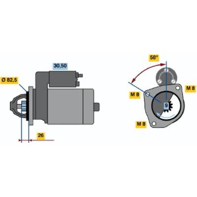 BOSCH STARTER 0 986 017 230