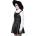KILLSTAR дамска рокля KILLSTAR - Neve Pinafore - черно - KSRA010780