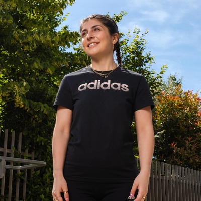 adidas Dámske tričko na fitnes čierne