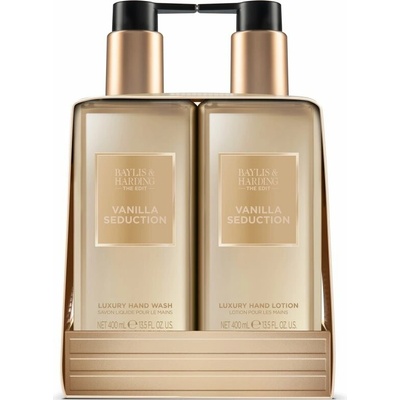 Baylis & Harding The Edit Baylis & Harding The Edit Vanilla Seduction tekuté mýdlo na ruce 400 ml + Baylis & Harding The Edit Vanilla Seduction mléko na ruce 400 ml kosmetická sada