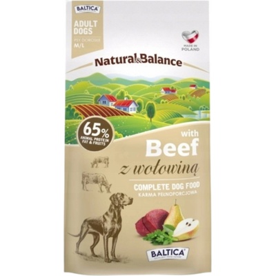 Baltica Natural & Balance velké a střední hovězí 9 kg