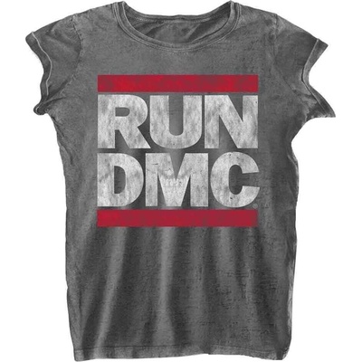 Run DMC DMC Logo Burnout Charcoal Grey M Дамски Риза (RDMCBO01LC02)