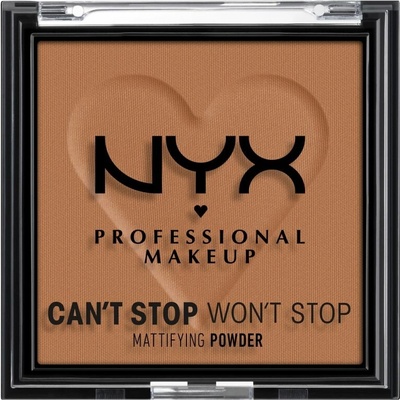 NYX Professional Makeup Can't Stop Won't Stop Mattifying Powder matující pudr 08 Mocha 6 g