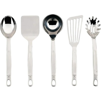 Hestan Прибори за готвене РАЗПОРЕДБИ, комплект от 5 бр. , сребърен, неръждаема стомана, Hestan (HEST49129)