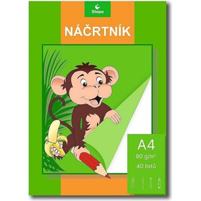 Náčrtník A4, blok 40 listů – Sleviste.cz