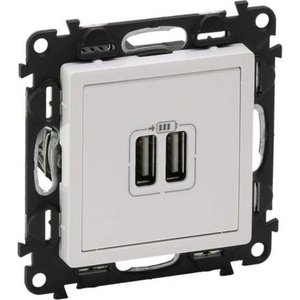 Legrand valena life Р-КА 2xusb ТИП a 5v 2.4a БЯЛ (753112l)