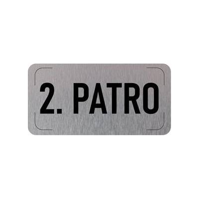 Označení podlaží - 2. patro, hliníková tabulka, 300 x 150 mm