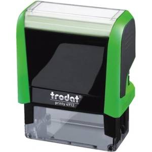TRODAT Печат TRODAT Printy 4.0 4912 ябълковозелен корпус черен тампон 4912Z/F (4912Z/F)