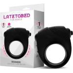 LATETOBED Romeri Ring + Vibrating Bullet Silicone Black