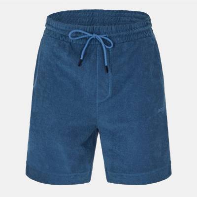 Boss Поларени къси панталони Boss Men's Se Doubletowel Fleece Jogger Shorts - Open Blue