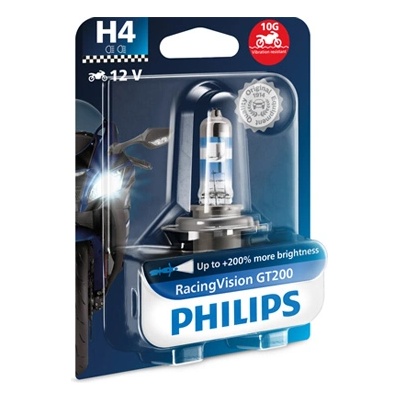 Крушка, фар за дълги светлини PHILIPS H4, 12V, 60/55W, 3700K, 1650/1000lm, 1 бр
