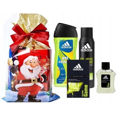 Adidas Pure game deospray 75 ml + sprchový gel 250 ml + deodorant 150 ml dárková sada