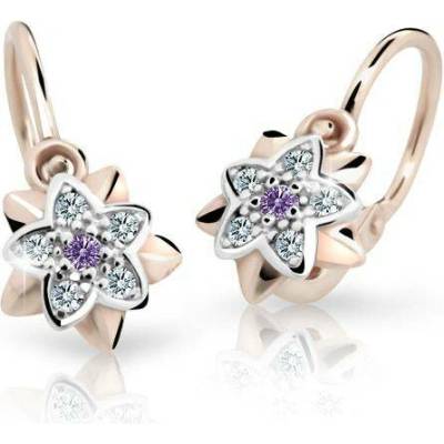 Cutie Kids Jewellery Gold Zlaté náušničky kytička C2210