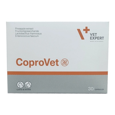 VetExpert CoproVet - хранителна добавка против копрофагия и хранителни проблеми при кучета и котки 30 таблетки