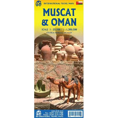 mapa Oman, Muscat 1:1,3 mil. / 1:25 tis. ITM