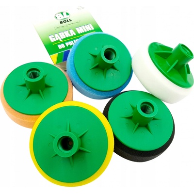 BOLL Houbička MINI na leštění na závit 80mm střední oranžová