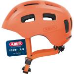ABUS Youn-I 2.0 bicycle helmet - with light for children, teenagers and young adults - for girls and boys - mono orange, size S - 40157 (40157)