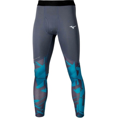 MIZUNO Virtual Body G5 Long Tights Odyssey Gray / Capri Breeze