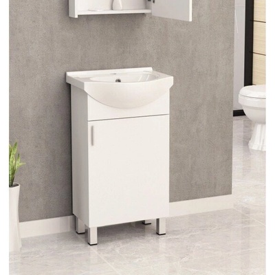 InterCeramic Pvc шкаф за баня icp 5035 - порцеланов умивалник 8750 (icp 5035)