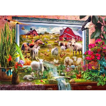 Bluebird Puzzle - Puzzle Krasny: Magic Farm Painting II - 1 000 piese