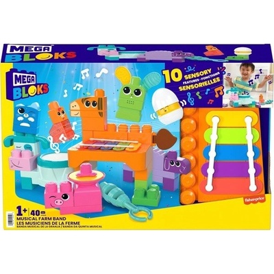 Mega Bloks First Builders Zvířecí kapela