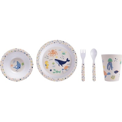 Ladelle Detská jedálenská súprava Ocean 5 ks