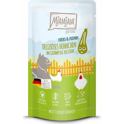 MjAMjAM Quetschie Chicks und Friends Kuře s cuketou 12x125 g