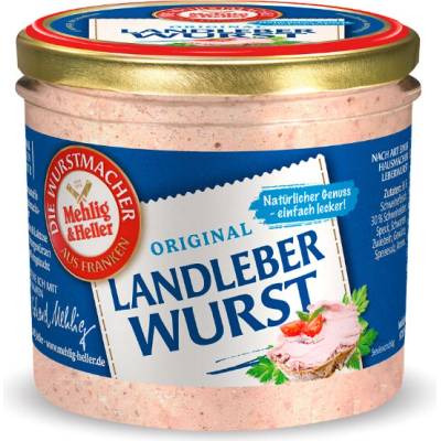 Mehlig & Heller venkovská játrová paštika ve skle 250 g