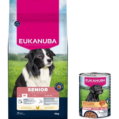 Eukanuba Premium Nutrition Senior Medium Breed Chicken 15 kg