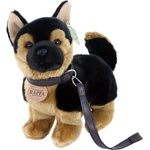 Rappa Плюшена играчка Rappa Еко приятели - Куче Немска овчарка с каишка, стоящо, 23 cm (204423) - ozone
