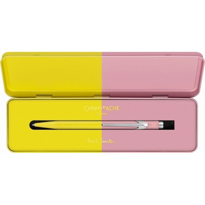 Caran d'Ache 849 Paul Smith chartreuse yellow & rose pink