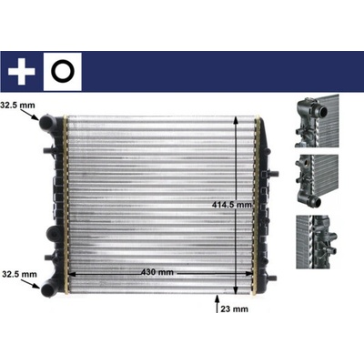 Chladič vody pro motor MAHLE ORIGINAL CR 454 000S (CR454000S)