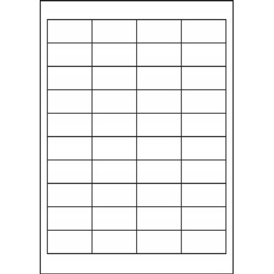 Image Label samolepicí etikety 48,5x25,4mm/100archů, Bílé, 40etiket/arch – Zbozi.Blesk.cz