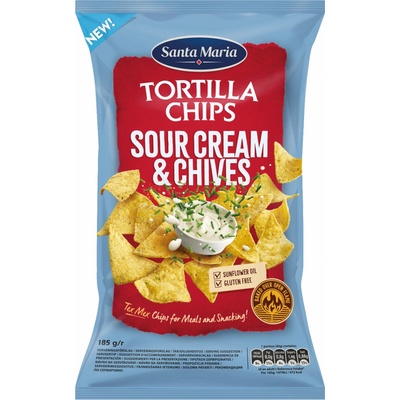 Santa Maria Tortilla chips smotana a pažítka 185 g