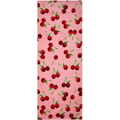 Catherine Lansfield Cherries plážová osuška růžová 78 x 200 cm