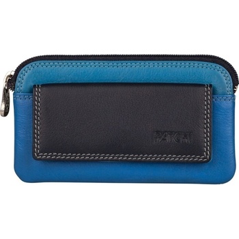 Patchi Kožená mini peněženka RFID 3001013.61.30 modrá / multicolor