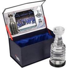 Fanatics Skleněný pohár Tampa Bay Lightning 2021 Stanley Cup Champions Filled with Ice From the 2021 Stanley Cup Final