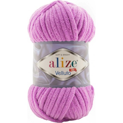 Alize příze Velluto 378 azalkově fialková