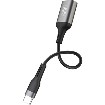 XO Адаптационен кабел XO USB гнездо - Type-C, 15 см, ЧЕРЕН XO-NB201 (XO-NB201)